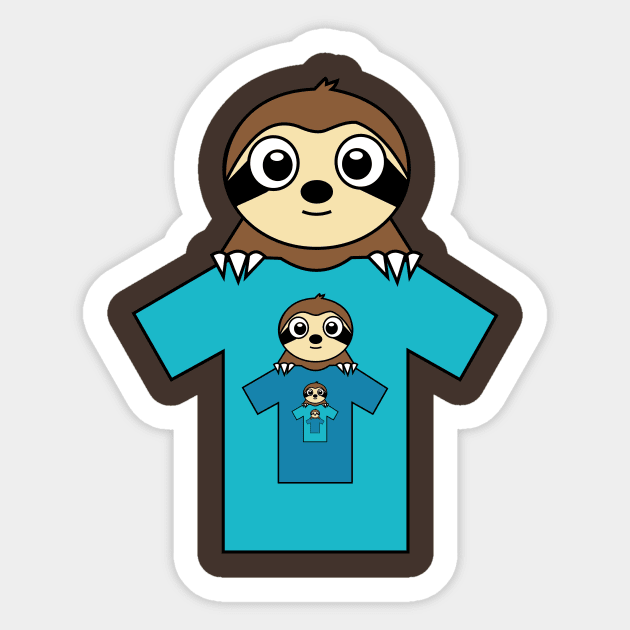 Trending Sloth Shirt Sticker by Shrenk